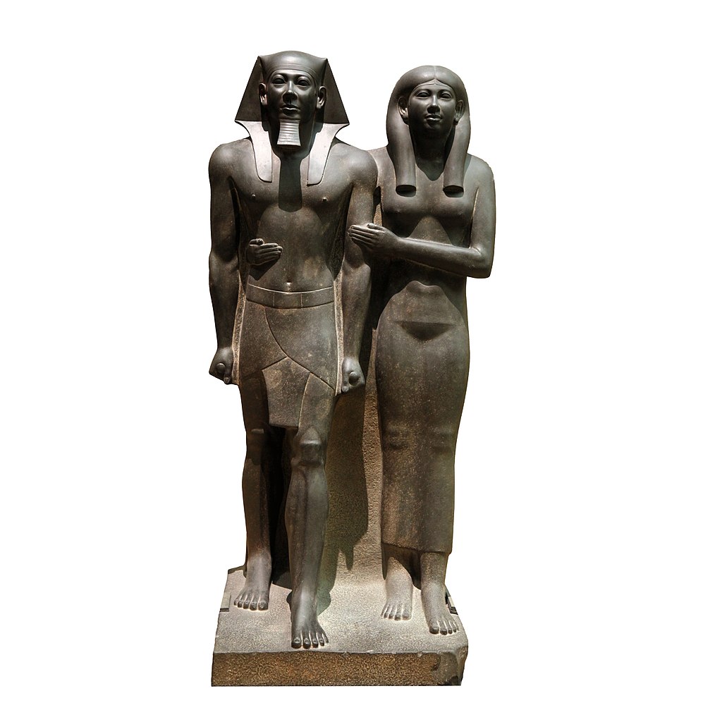 Egyptian sculpture - King Menkaura and Queen